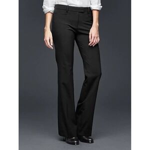 Gap Modern Boot Black Dress Pants Womens 4R Stretch Work Trousers 760950-00